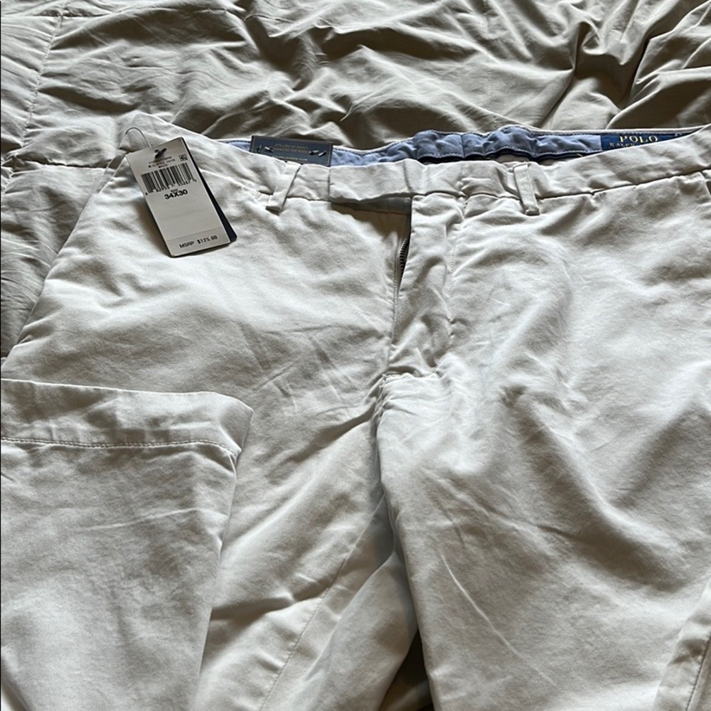 Mens Ralph Lauren white pants brand new w tag